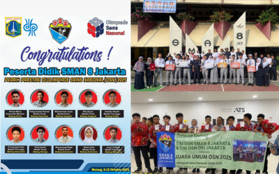 SMAN 8 Jakarta di OSN 2025 berhasil meningkatkan capaian medali menjadi 9 medali dan 1 Honorable Mention